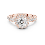 Gold Ring DDLR-778, Rose Gold, view 4