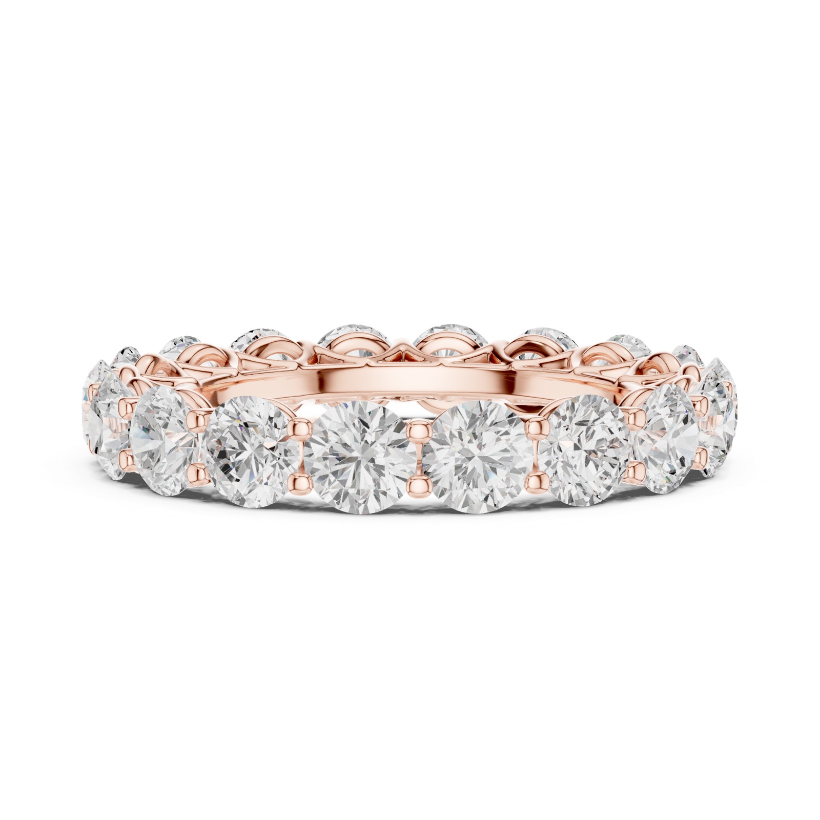 Gold Ring DDLR-675, Rose Gold, view 3