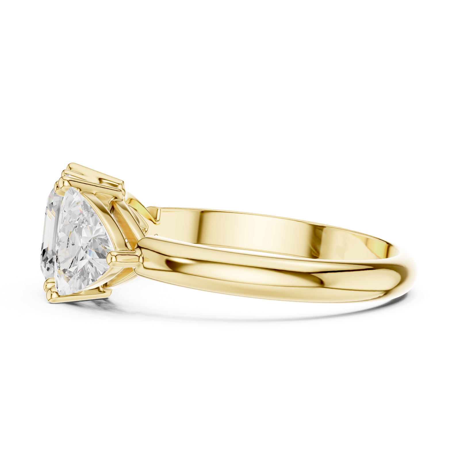 Gold Ring DDLR-1116, Yellow Gold, view 3