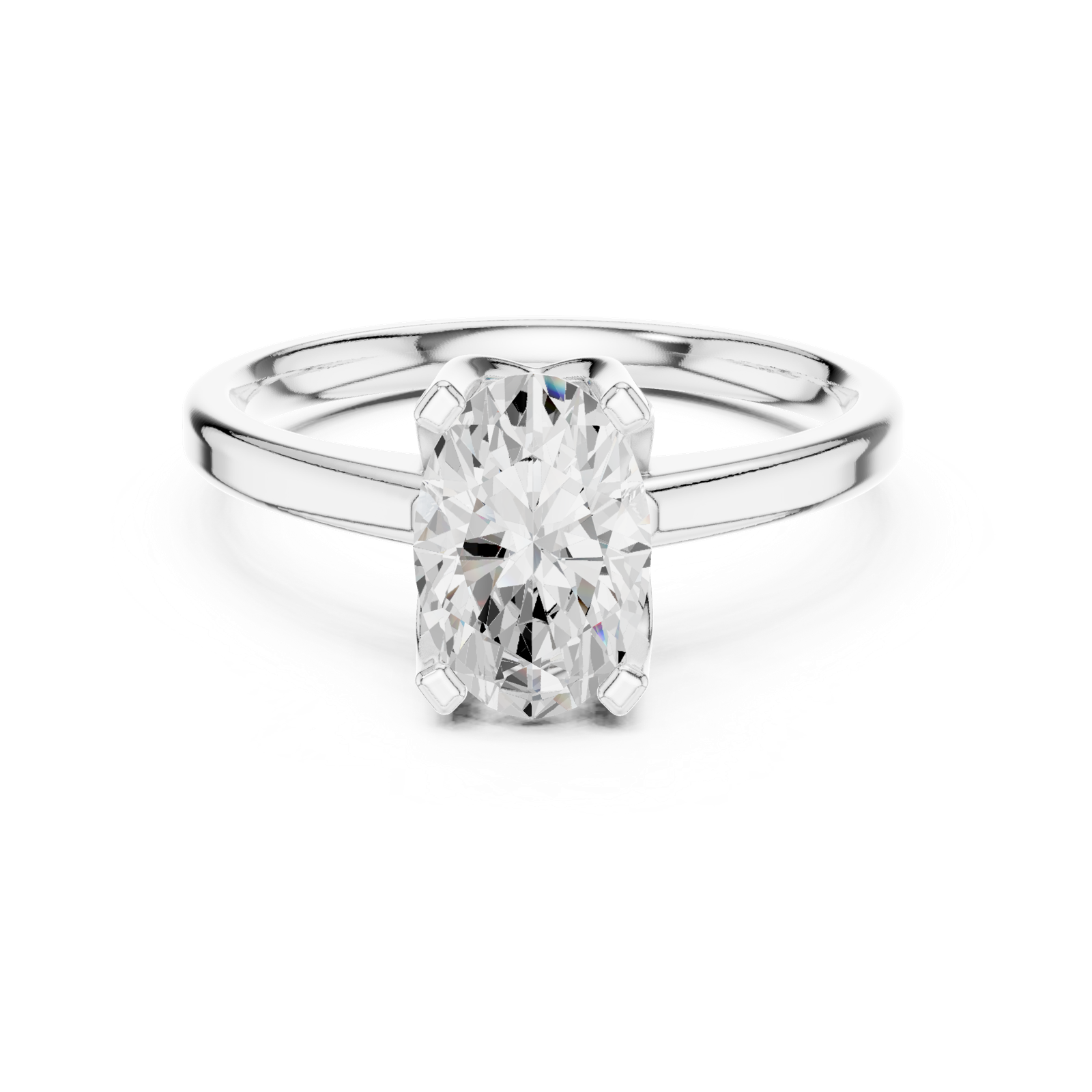 Gold Ring DDLR-446, White Gold, view 4
