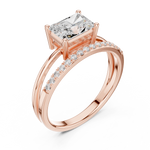 Gold Ring DDLR-471, Rose Gold, view 2