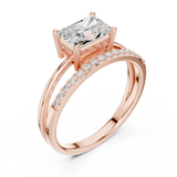 Gold Ring DDLR-471, Rose Gold, view 2