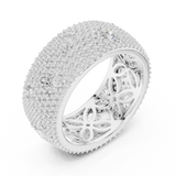 Gold Ring DDLR-304, White Gold, view 2