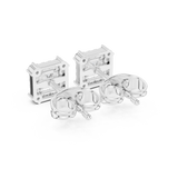 Gold Earrings 3-10003E_111_S, White Gold, view 3