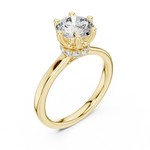 Gold Ring DDLR-176, Yellow Gold, view 2
