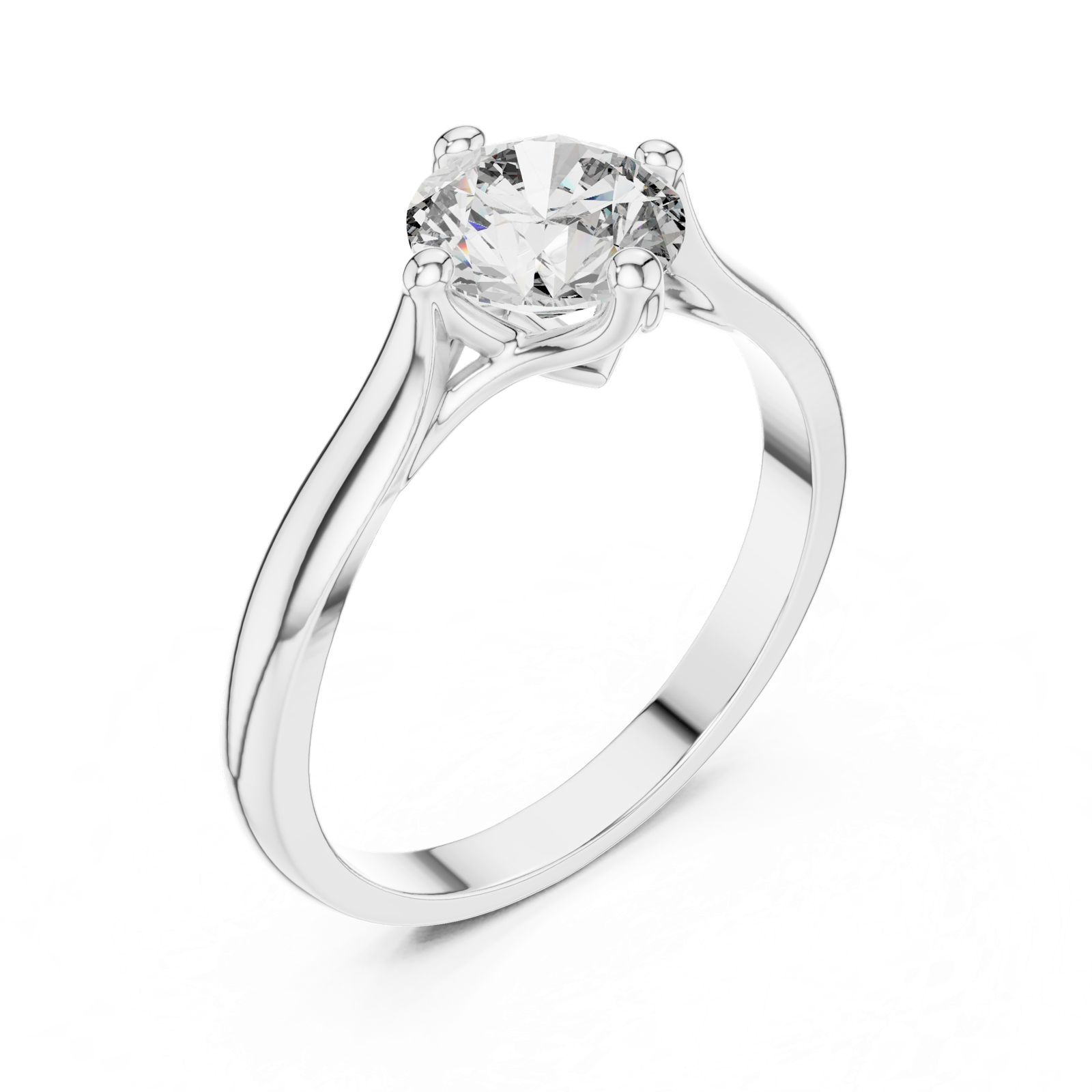 Gold Ring 00001L (12), White Gold, view 2