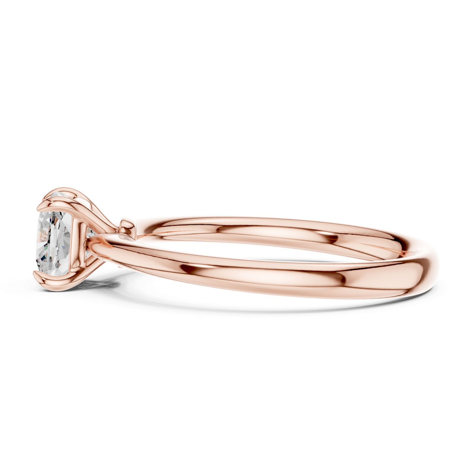 Gold Ring DDLR-799, Rose Gold, view 3