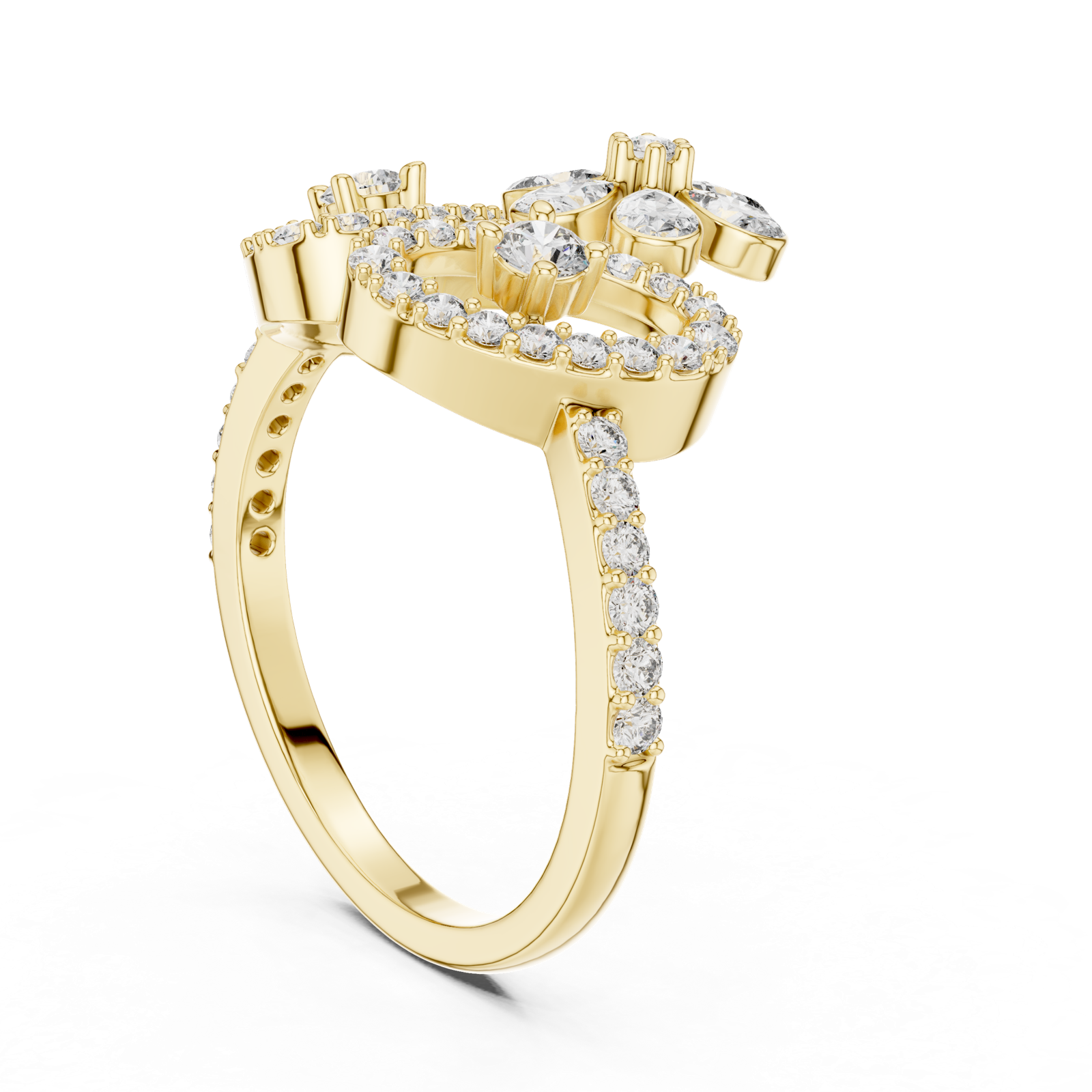Gold Ring LR-01 (52), Yellow Gold