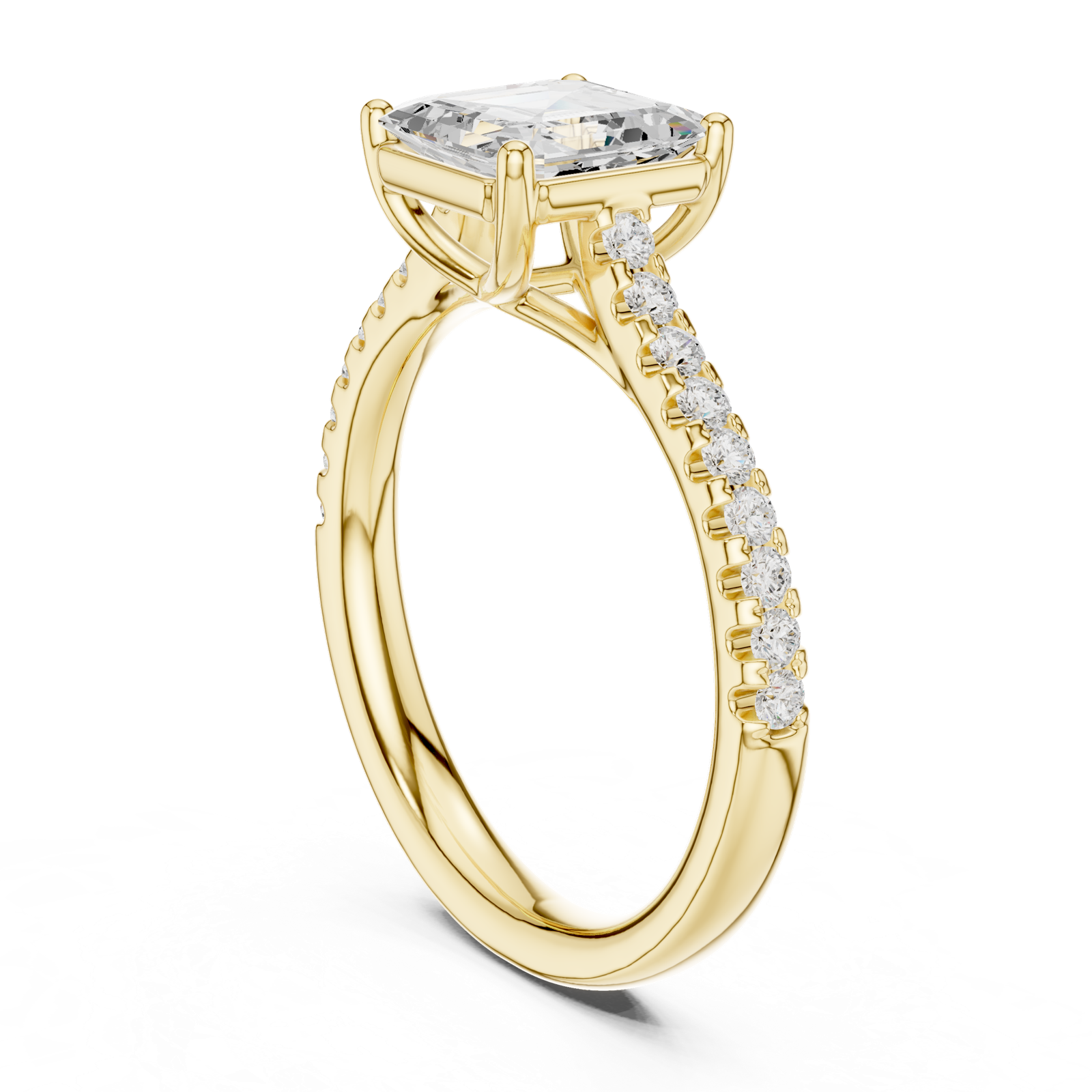 Gold Ring DDLR-730, Yellow Gold, view 1