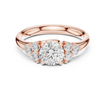 Gold Ring DDLR-678, Rose Gold, view 4
