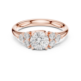 Gold Ring DDLR-678, Rose Gold, view 4