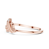 Gold Ring DR-6218, Rose Gold, view 3