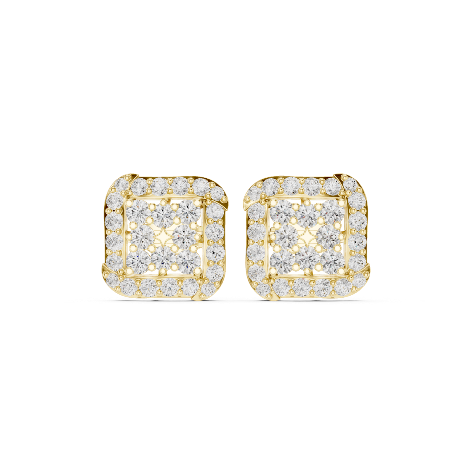 Gold Earrings ALJERV-479, Yellow Gold