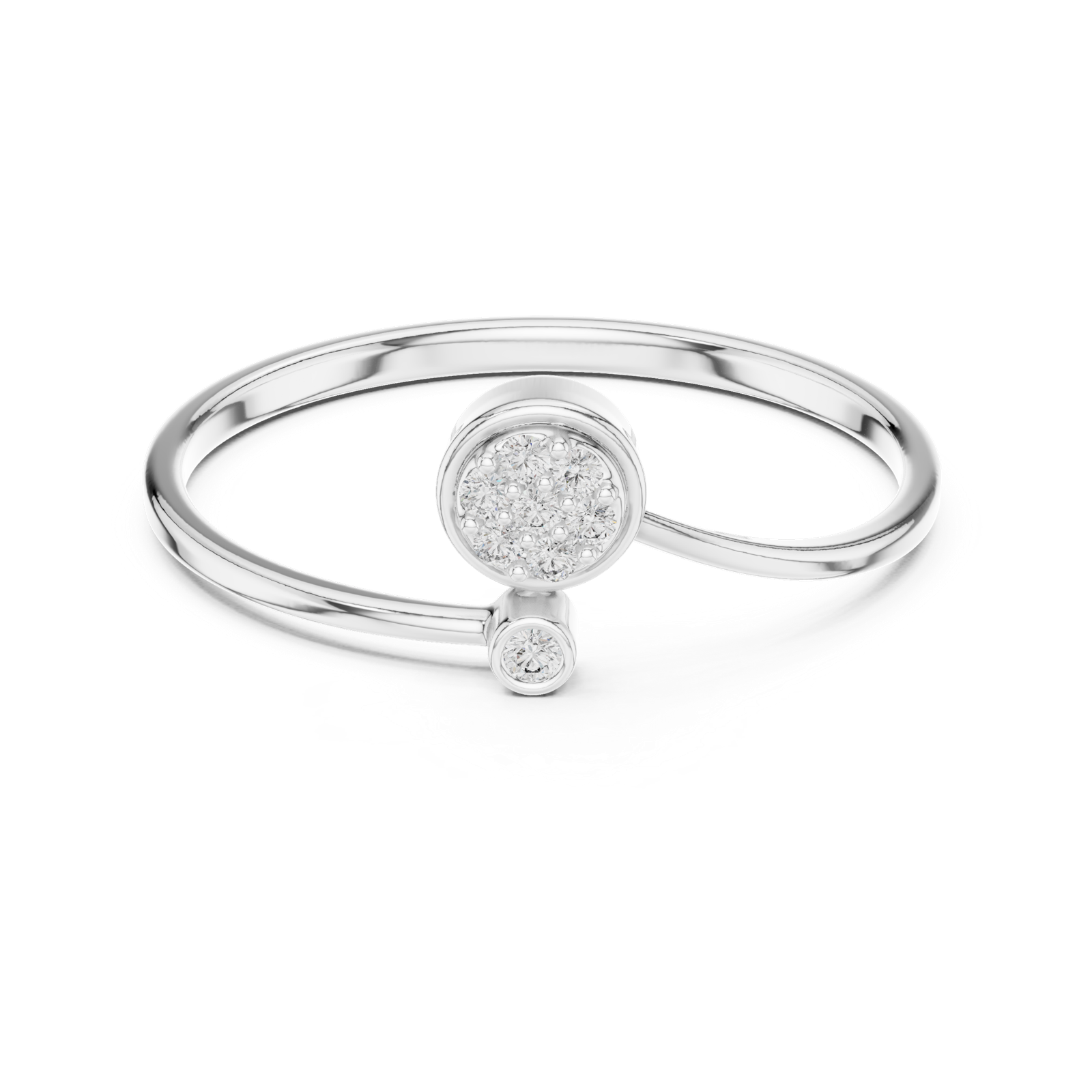 Gold Ring 1 (173), White Gold, view 4