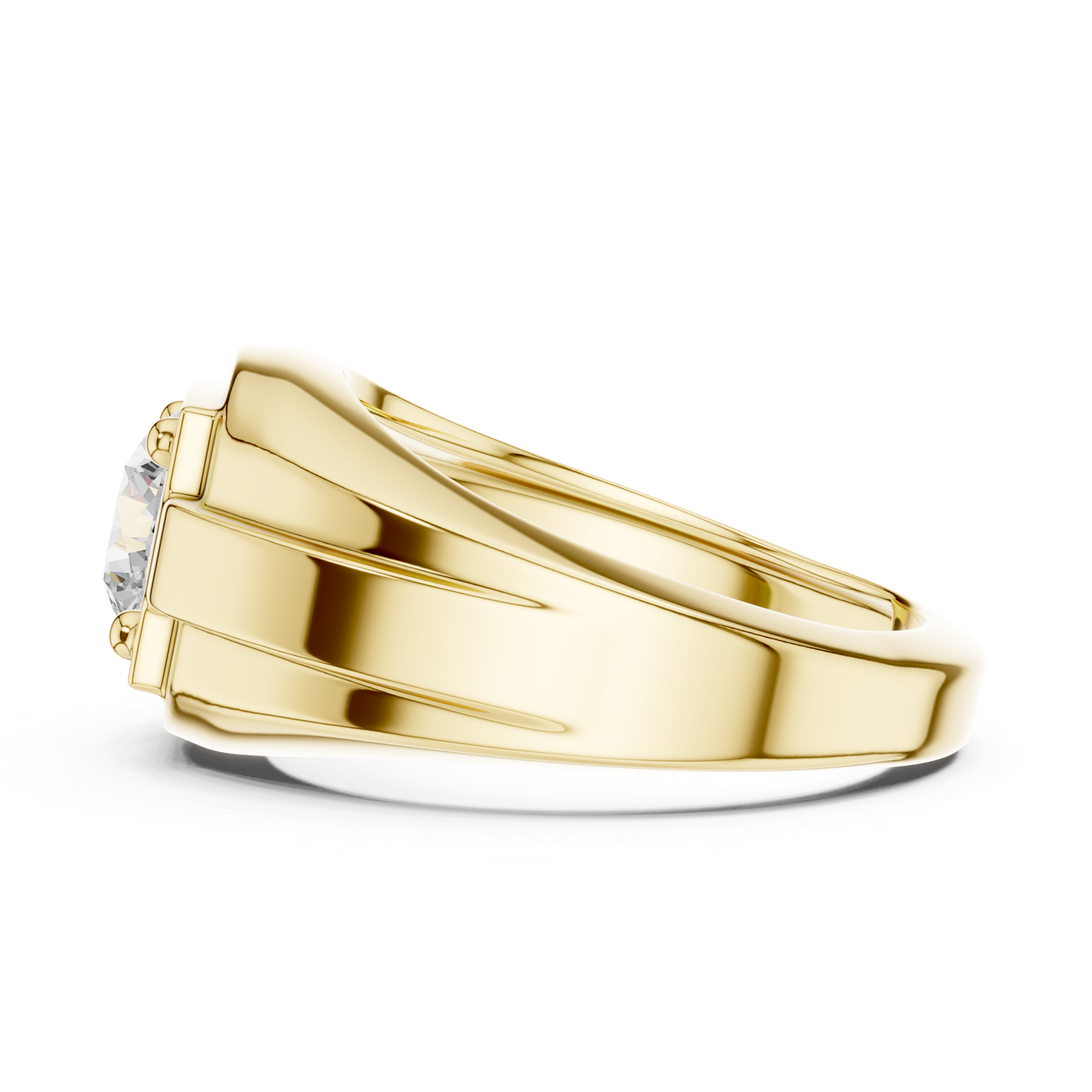 Gold Ring SBMR(21), Yellow Gold, view 3