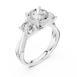 Gold Ring DDLR-273, White Gold, view 2