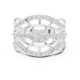 Gold Ring DDLR-769, White Gold, view 4