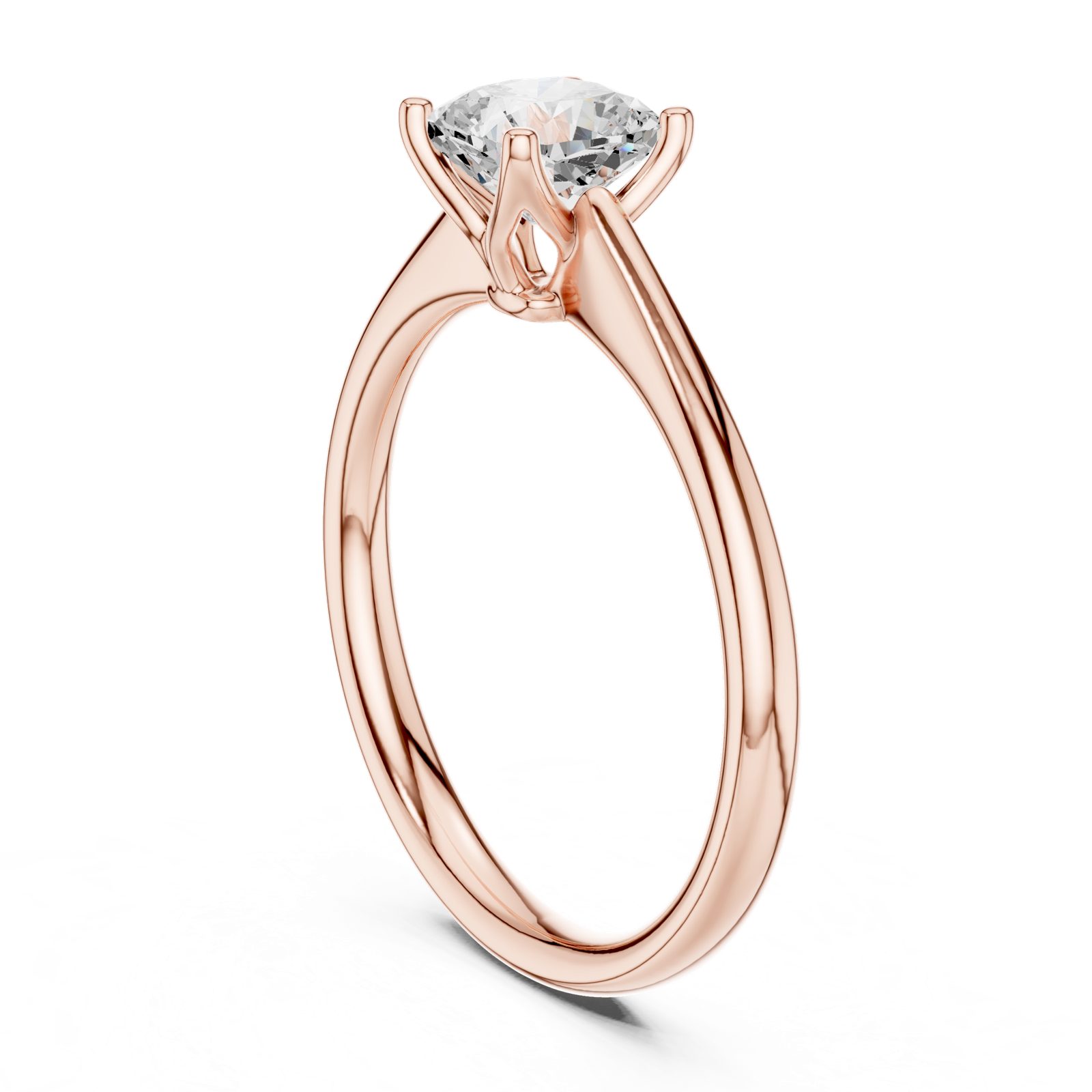 Gold Ring DDLR-797, Rose Gold, view 1