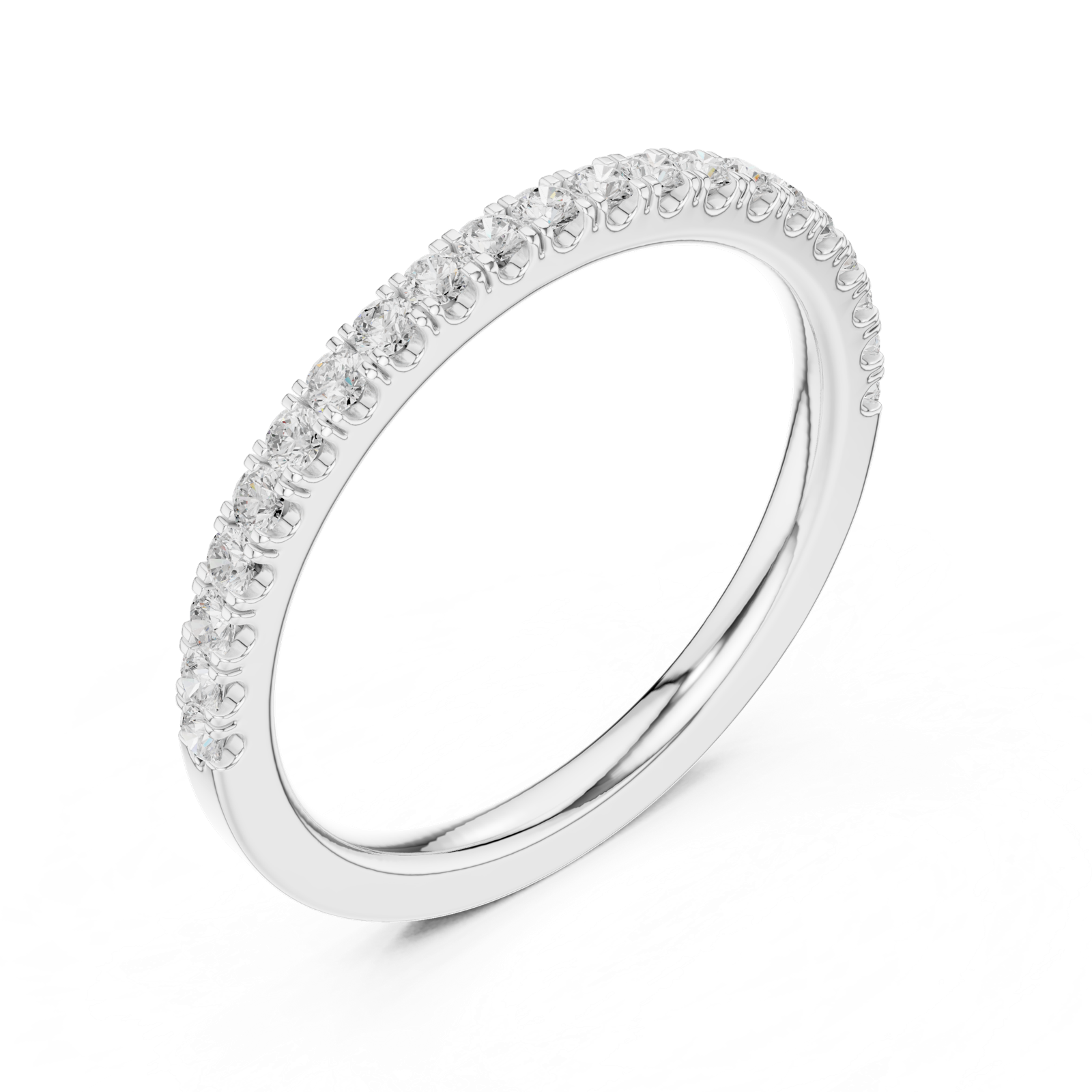 Gold Ring DDLR-596, White Gold, view 2