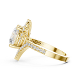 Gold Ring DDLR-406, Yellow Gold, view 3