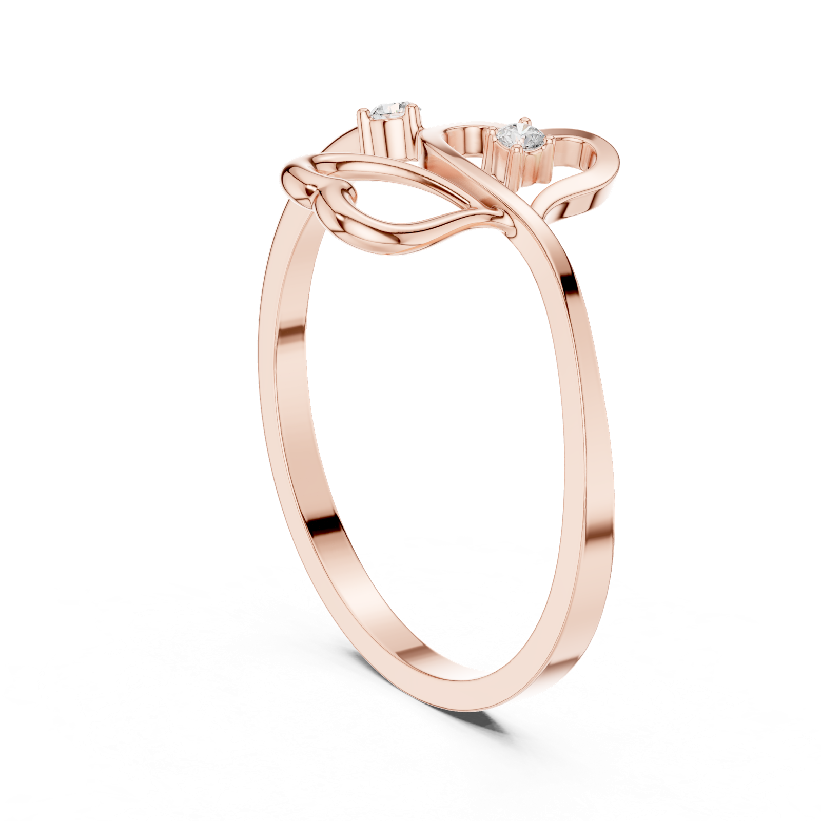 Gold Ring 1 (127), Rose Gold, view 1