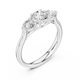 Gold Ring DDLR-667, White Gold, view 2