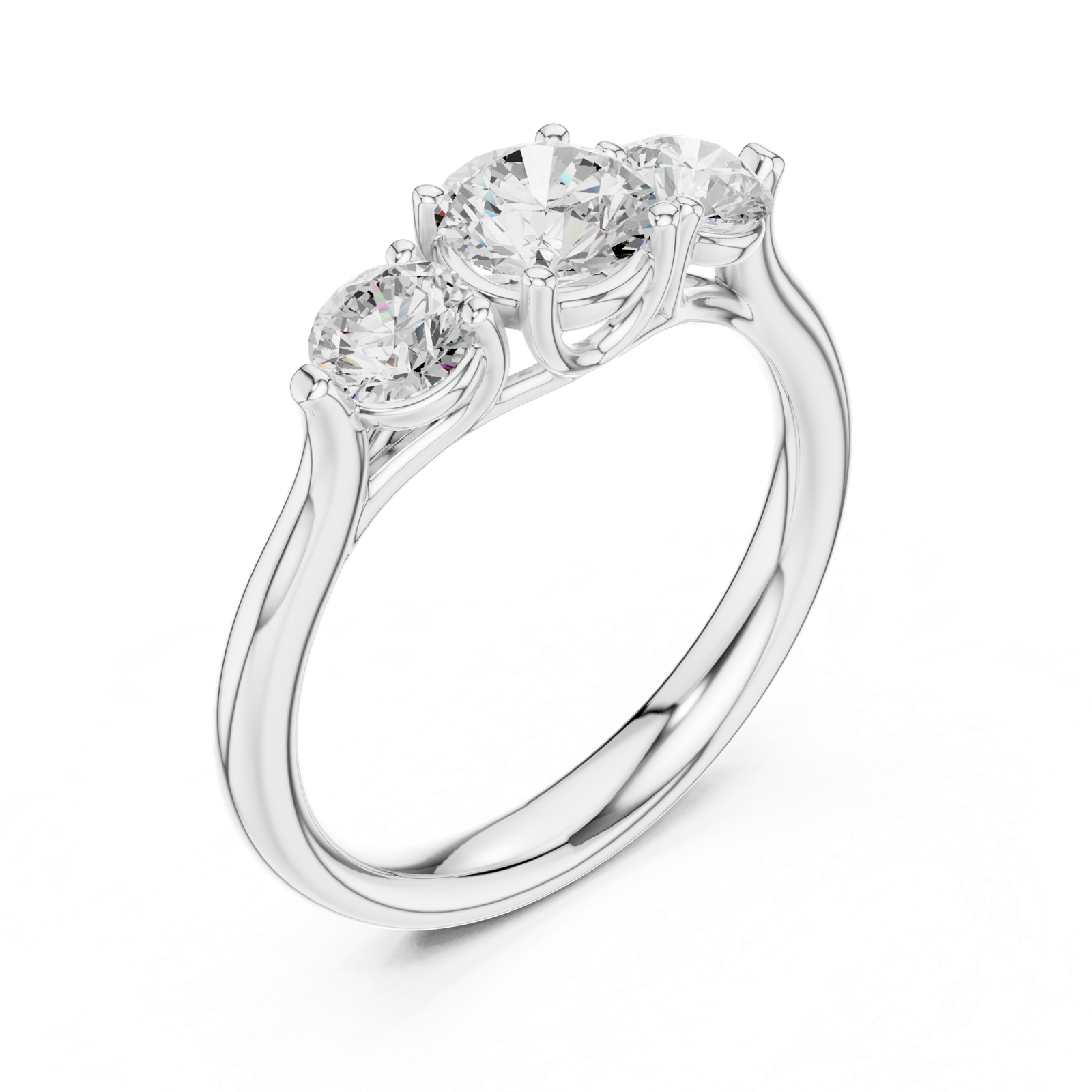 Gold Ring DDLR-667, White Gold, view 2