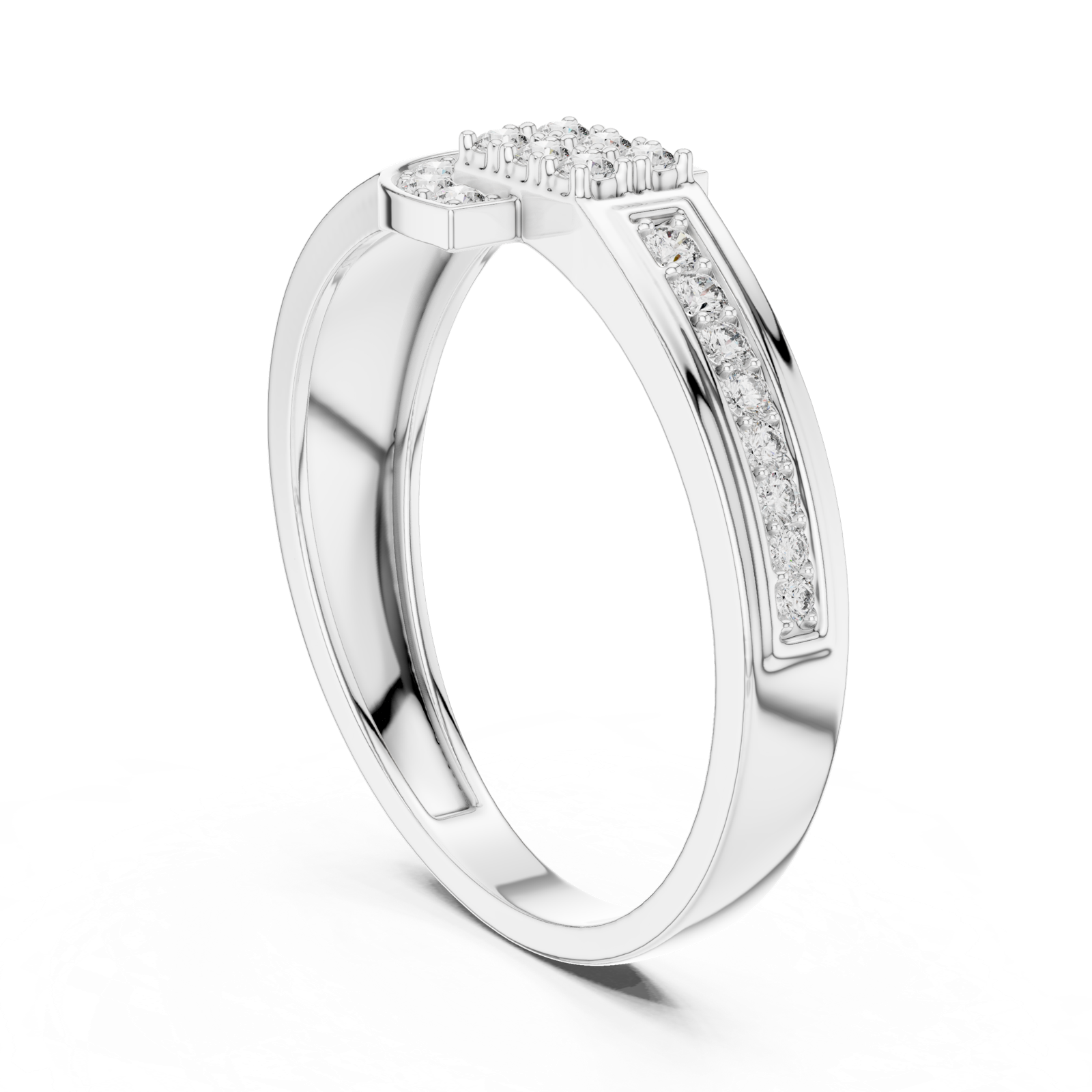 Gold Ring LR-01 (39), White Gold