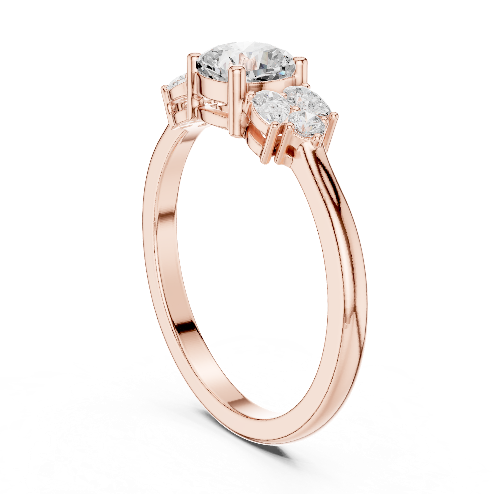 Gold Ring JLR-24, Rose Gold, view 1