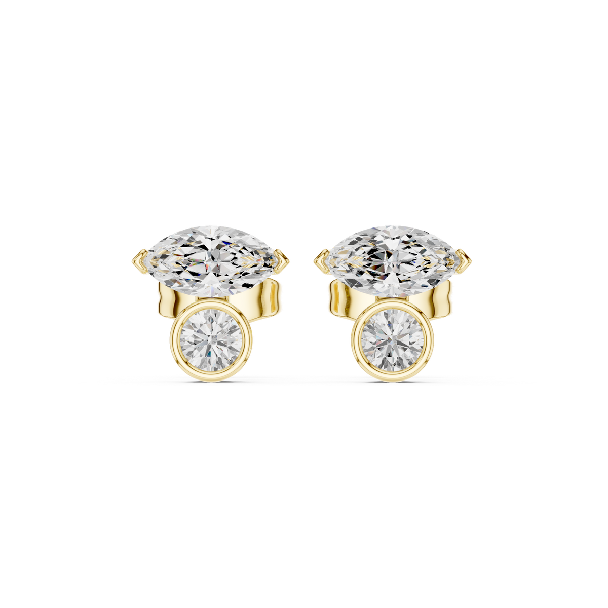 Gold Earrings SBER(30), Yellow Gold