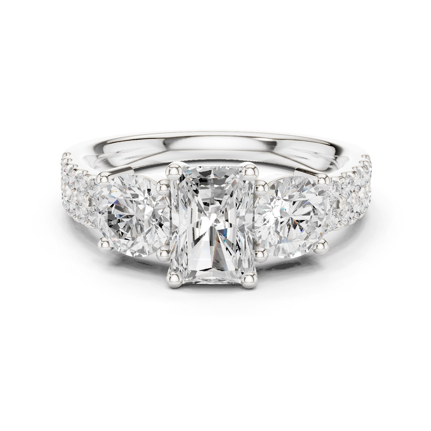 Gold Ring DDLR-717, White Gold