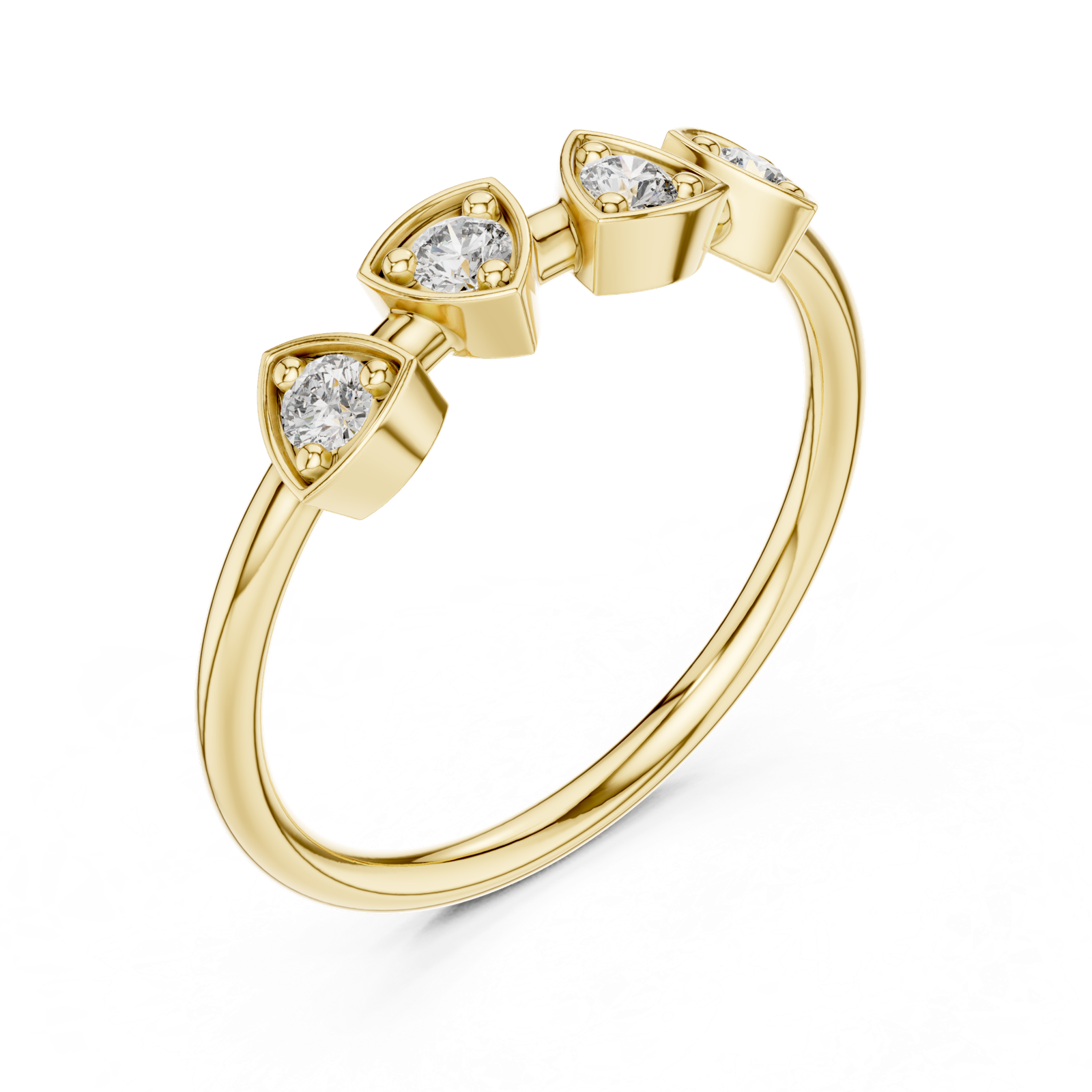 Gold Ring L28-11, Yellow Gold, view 2