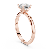 Gold Jewelry L36-6, Cushion center stone, Rose Gold, view 1
