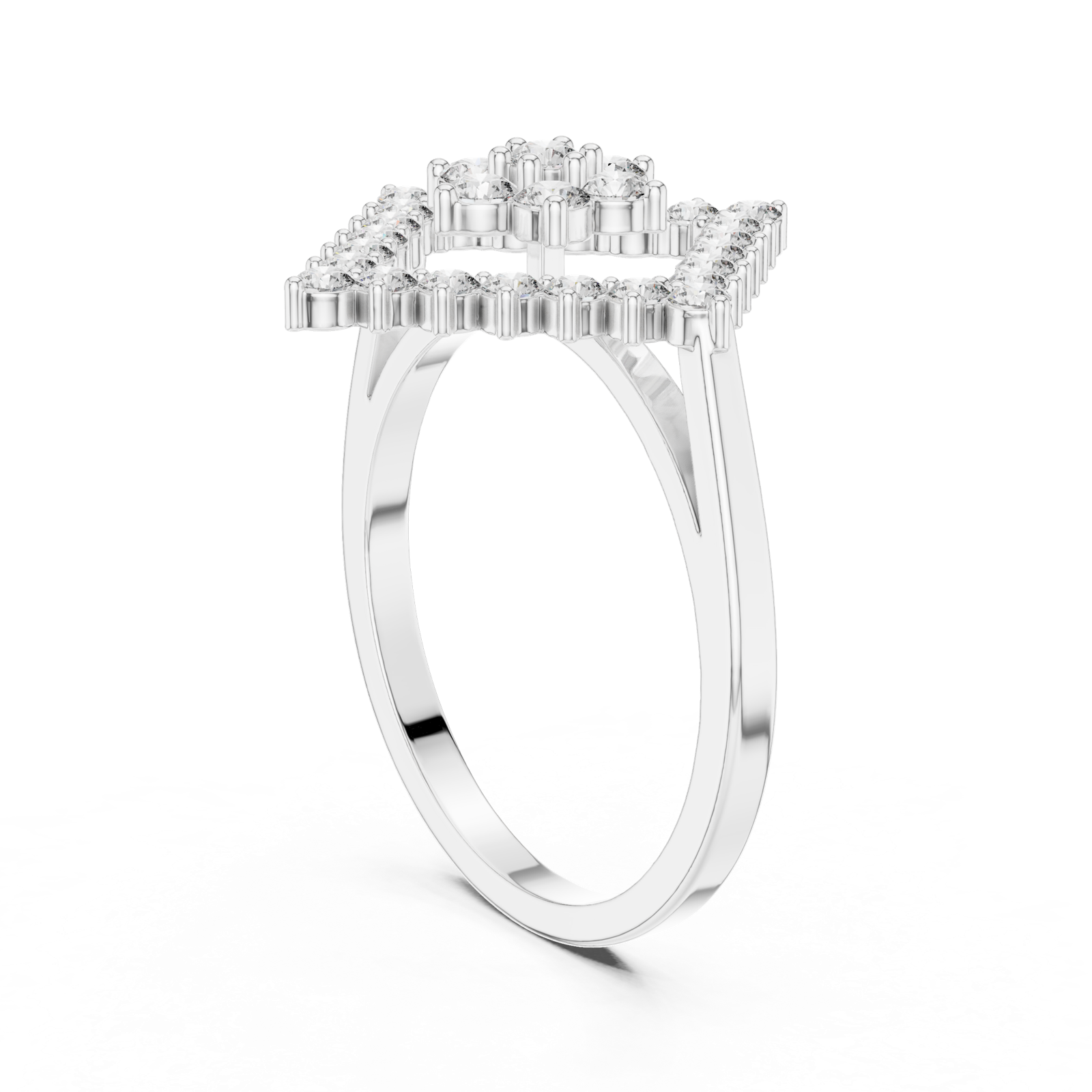 Gold Ring ALR-177, White Gold