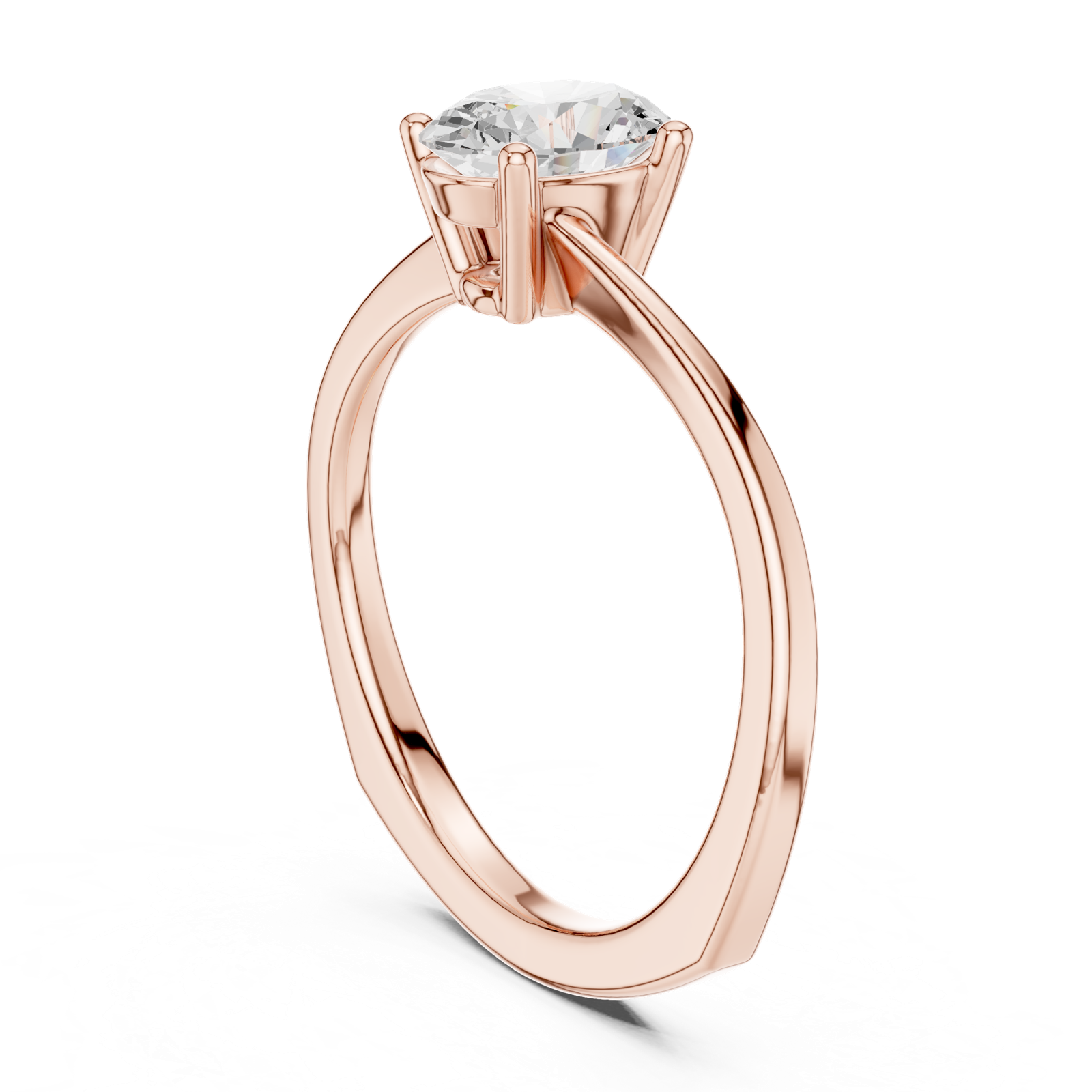 Gold Ring DDLR-478, Rose Gold
