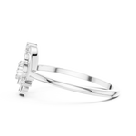 Gold Ring DR-6199, White Gold, view 3