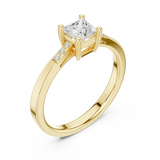 Gold Ring DDLR-491, Yellow Gold, view 2