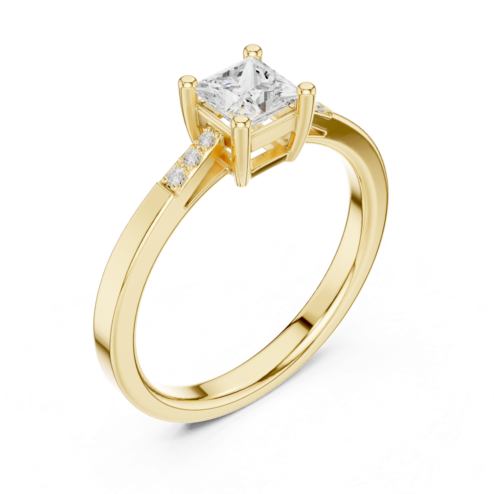 Gold Ring DDLR-491, Yellow Gold, view 2