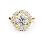 Gold Ring DDLR-330, Yellow Gold, view 4