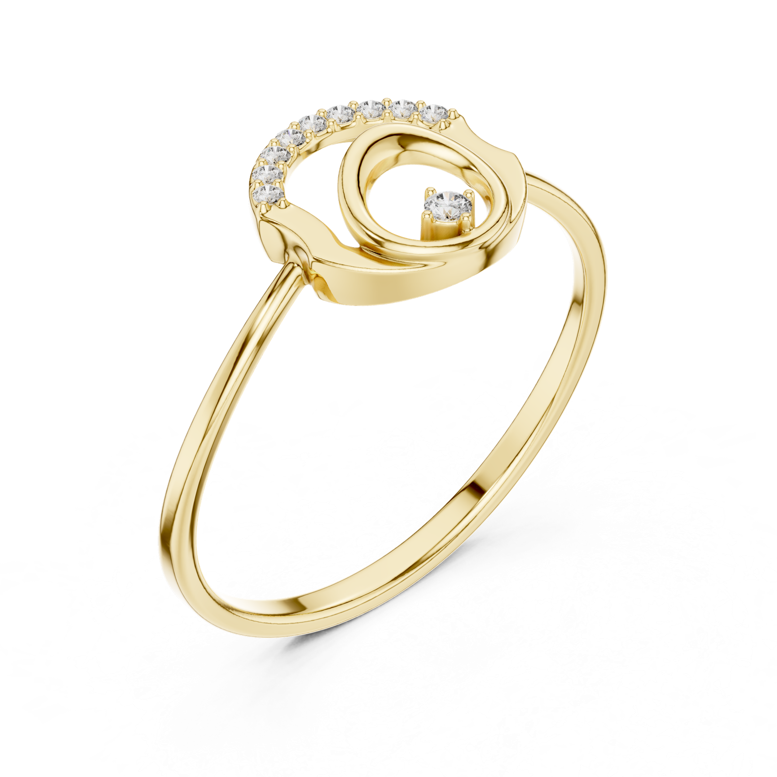 Gold Ring 1 (141), Yellow Gold, view 2