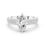 Gold Ring DDLR-1103, White Gold
