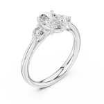 Gold Ring DDLR-727, White Gold, view 2