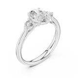 Gold Ring DDLR-727, White Gold, view 2
