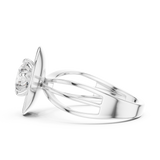 Gold Ring LR-0096, White Gold, view 3