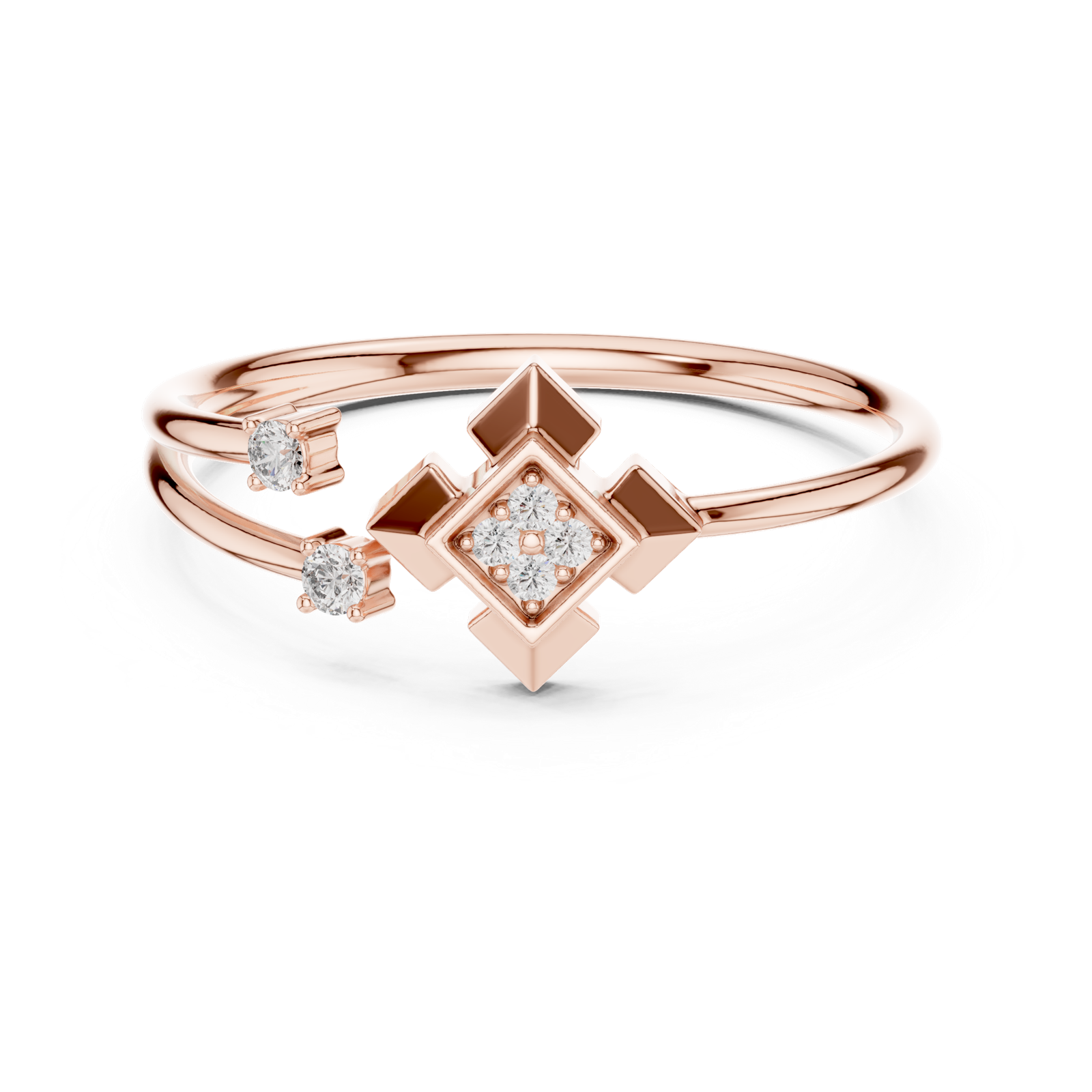 Gold Ring 1 (213), Rose Gold, view 4