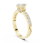Gold Ring HLR-47, Yellow Gold, view 1
