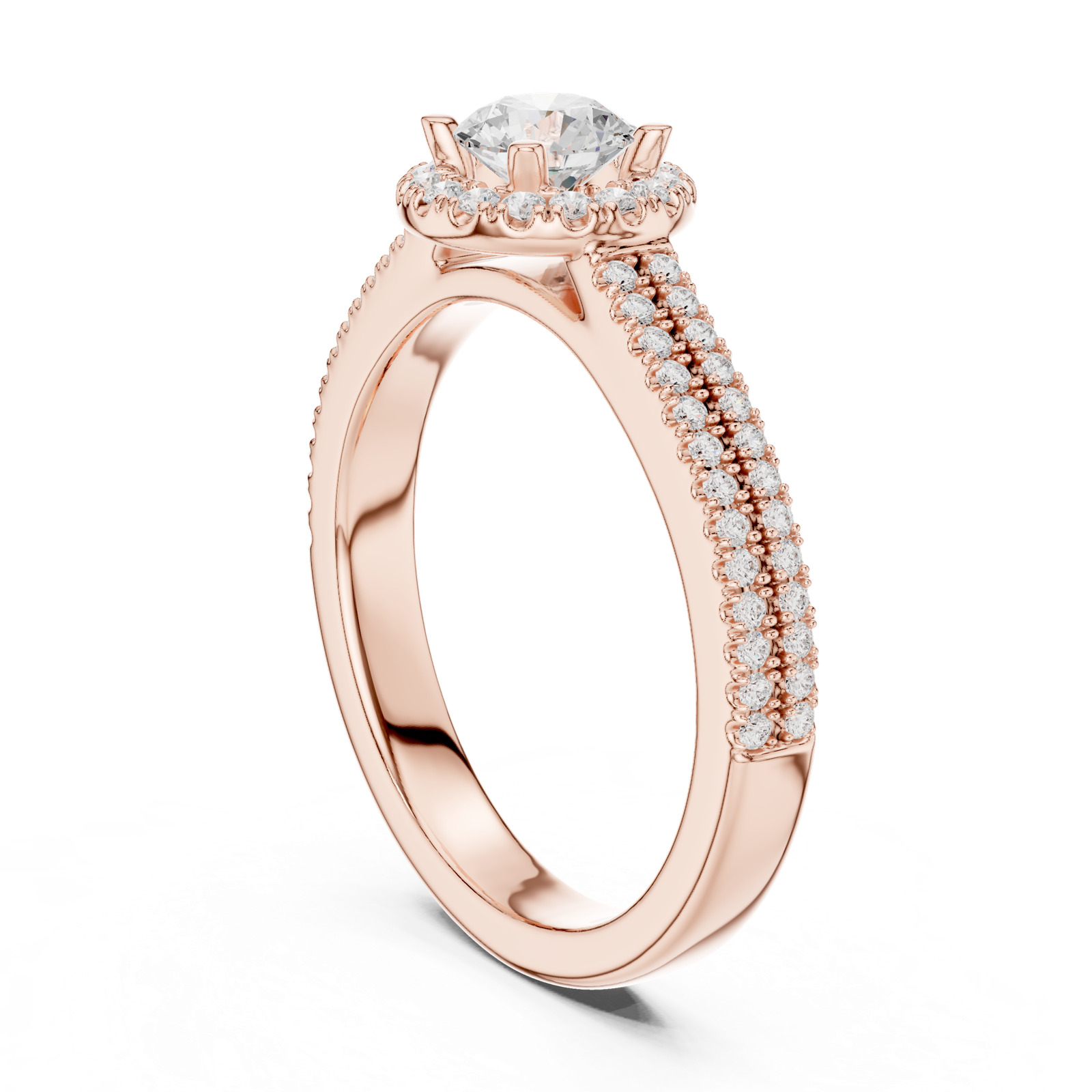 Gold Ring LR-0234, Rose Gold, view 1