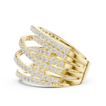 Gold Ring DDLR-855, Yellow Gold, view 3