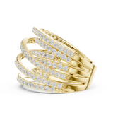 Gold Ring DDLR-855, Yellow Gold, view 3