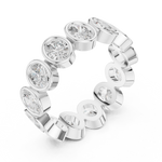 Gold Ring DDLR-221, White Gold, view 2